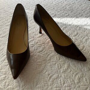 Ivanka Trump Kayden Brown Leather Heels